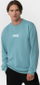 Bluzë sport Fila Bohinj Sweat Crew për burra, madhësia L, blu Adriatic