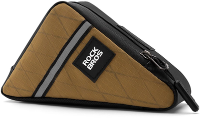 Çantë trekëndore kornize biçiklete Rockbros, 0.3L, najlon 1000D, e zezë