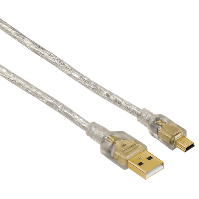 Kabllo Hama Mini USB 2.0, 1.80m, transparente 41533