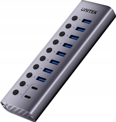 Hub Unitek H1315B01-EU, USB C/USB A 10in1, 5Gbps, gri
