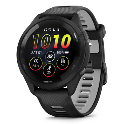 Orë sportive Garmin Forerunner 265, GPS, monitor rrahjesh zemre, e zezë