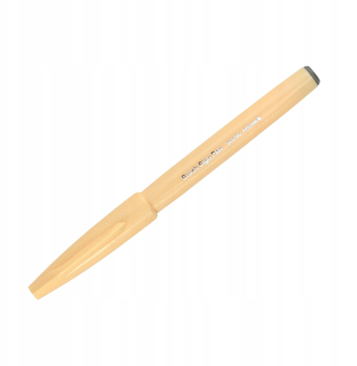 Stilolaps brush Pentel Arts SES15, majë kaligrafike, fibër, portokalli i çelët