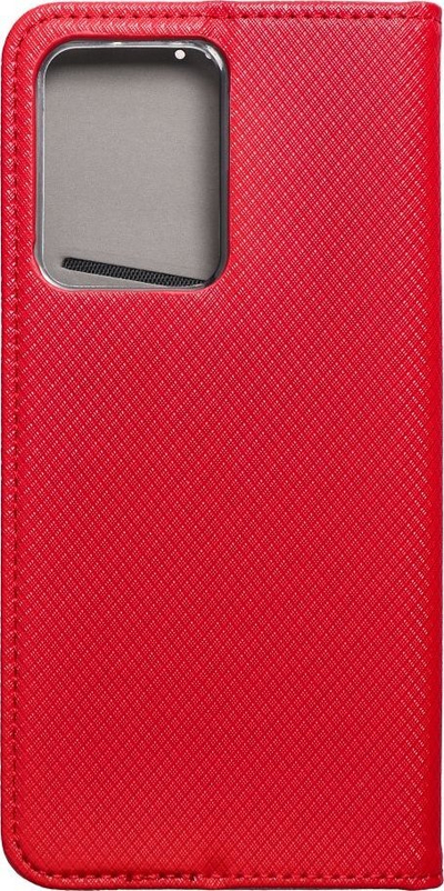 Këllf libri Smart Case për Xiaomi Redmi Note 12 Pro, me magnet, me xhep karte, i kuq
