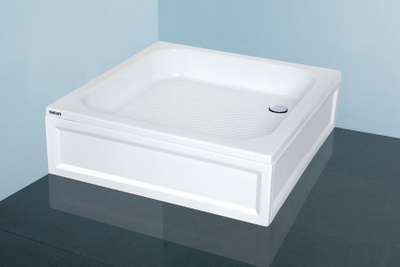 Kadë dushi akril Sanplast Classic B/CL, 80x80x15 cm, katrore, e bardhë