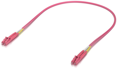 Kabllo optike Ubiquiti UACC-OFC-M2-LULU-0.5M-50, OM4, LC në LC, 0.5m, rozë