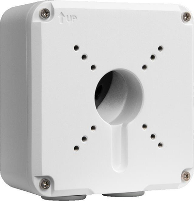 Adapter dhe kuti lidhje për kamera BCS Point BCS-P-A61, aliazh alumini, për jashtë e për mrena, e bardhë
