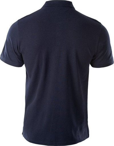 Bluzë polo Hi-Tec Romso për burra, pambuk 100%, blu navy, masa M