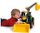 Lodër traktor Lena Bulldozer Excavator 02080, 107cm, 3+, i gjelbër / i verdhë