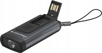 Elektrik dore Ledlenser K6R Safety, 400 lumens, 4GB USB, gri