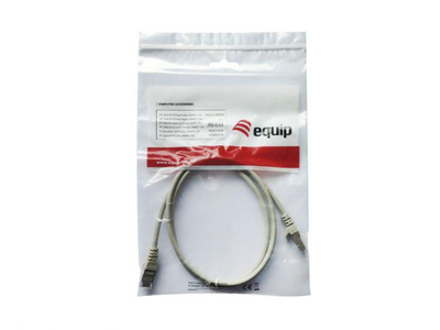 Kabllo rrjeti Equip Patchcord 605500, Cat6 S/FTP, 1m, gri