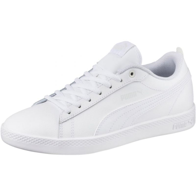 Atlete Puma Smash V2, lëkurë, për goca, të bardha