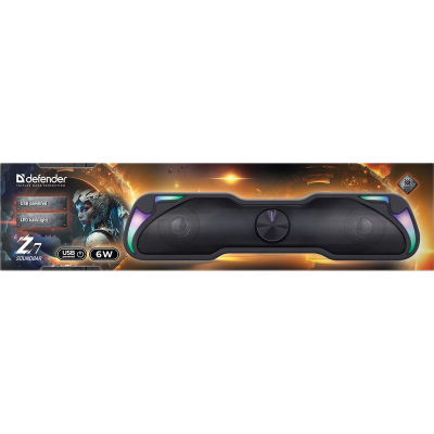 Soundbar Defender Z7, 6W, USB, me LED, i zi