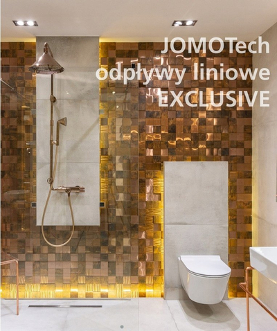 Kanal dushi linear Jomotech Exclusive 40, 550mm, inox, gri