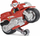 Lodër motor Paw Patrol Moto Pups Marshall Deluxe, me tërheqje mbrapa, me figurën brenda, e kuqe