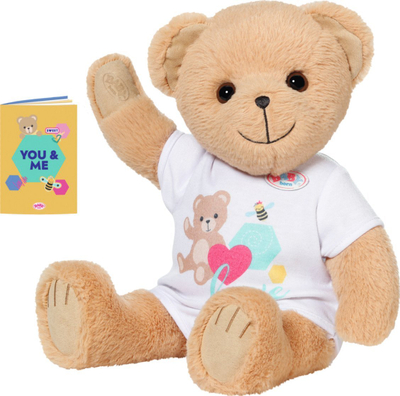Arush pelushi Zapf BABY born Plush Bear, trup shumë i butë, i bardhë