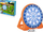 Target fryrse për lojë me top Bestway 52307, 157 x 107 x 157 cm, shumë ngjyrsh
