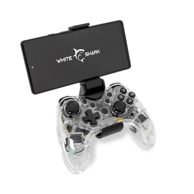 Kontroller Gaming White Shark Legion RGB për PC, PS4, PS3, Switch,GPW-8039, transparente
