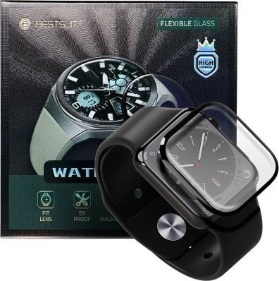 Mbrojtës ekrani Bestsuit Flexible Glass, për Apple Watch 44mm, xham fleksibël, transparent