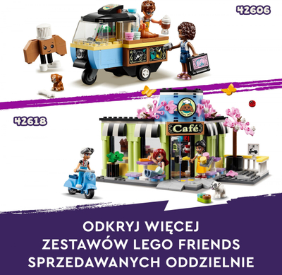 Set ndërtimi LEGO Friends Café në Heartlake City 42618, me figurina, shumëngjyrësh