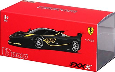 Makina lodër Bburago Ferrari FXX-K, shkalla 1:43, die-cast, e zezë