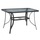 Tavolinë “Bravo” metal + xham 120×70 cm,"HM5021.11", gri