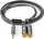 Kabllo audio Nedis Profigold, 1m, 2x RCA në 3.5mm, stereo, ari, najlon