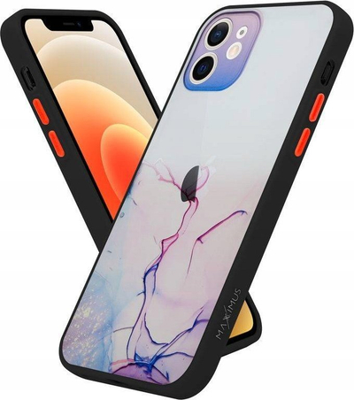Mbulesë telefoni MX Aquarelle për iPhone X XS, TPU PC, lejla rozë
