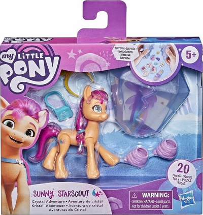 Фигурa играчка Hasbro Мој Мал Пони Sunny Starscout, Crystal Adventure, 3\", многубојна