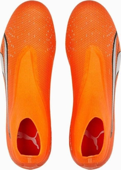 Këpucë futbolli Puma Ultra.3 FG, fushë natyrale, pa lidhëse, portokalle