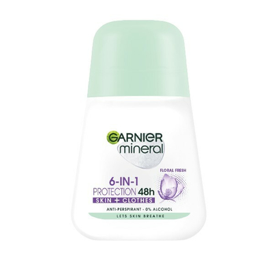 Antiperspirant me minerale për femra 5 Protection Floral Fresh 48h Garnier 50 ml