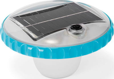 Соларна пловечка ЛЕД ламба за пливање Intex Floating Solar LED 28695, автоматски сензор, повеќебоена