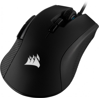 Гејминг глушец Corsair IRONCLAW RGB, 18000 DPI, со кабел, црн