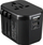 Përshtatës udhëtimi universal GOworld USB, 100-240V 8A, 2x USB 5V 2.4A, i zi