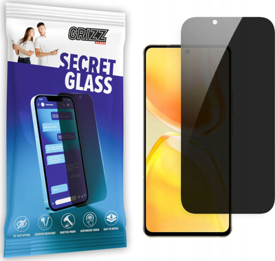 Xham mbrojtës Grizz SecretGlass për Vivo S12, me efekt privatësie, i tejdukshëm