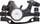 Set frenash me disk përpara Saccon DM33F, mekanik, disk 160 mm, i zi