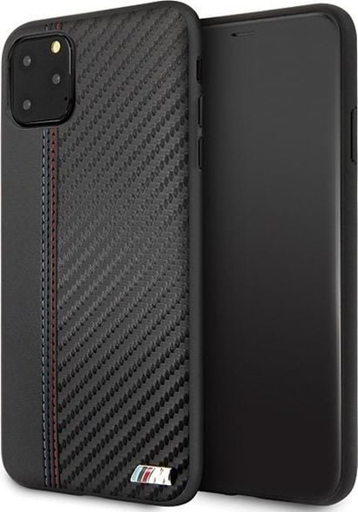 Mbrojtëse telefoni BMW M Sport Carbon Fiber, për iPhone 11 Pro Max, karbon, e zezë