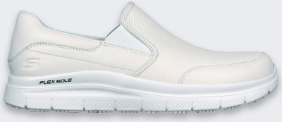 Работни чевли Skechers Work Flex Advantage Bronwood, slip on, Memory Foam, бели, број 38