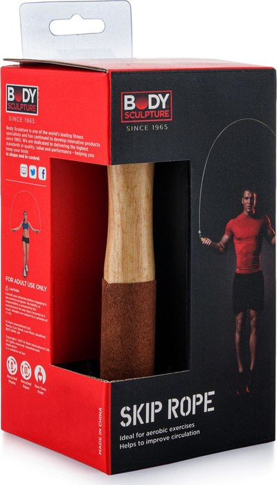 Lитар за скокање Body Sculpture BK 203, дрвени рачки, 275 cm, кафеав