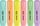 Markera Mistral Pastel Highlighters, set 6 copë, shumëngjyrëshe