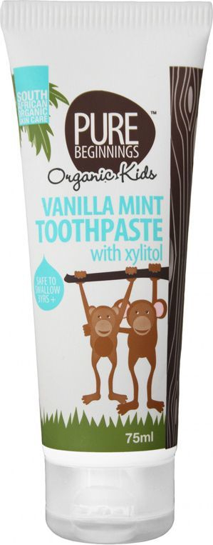 Pastë e dhëmbëve Pure Beginnings Organic Kids, 75 ml 