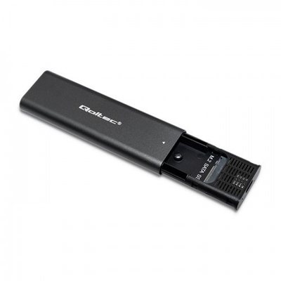 Kuti eksternale për SSD Qoltec 50311, M.2 SATA, USB Type C, e zezë