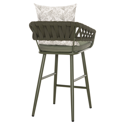Stol bari Camden HM6142.09, alumin, 56x60x108 cm, jeshile e errët