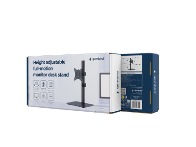 Stativ monitori Gembird MS-D1ST-03, 17"-32", deri 9 kg, i zi