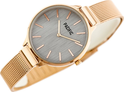 Orë dore për femra Pacific X6094, mekanizëm quartz, metal, rozë e artë