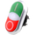 Buton i dyfishtë Eaton M22-DDl-GR-GB1 / GB0