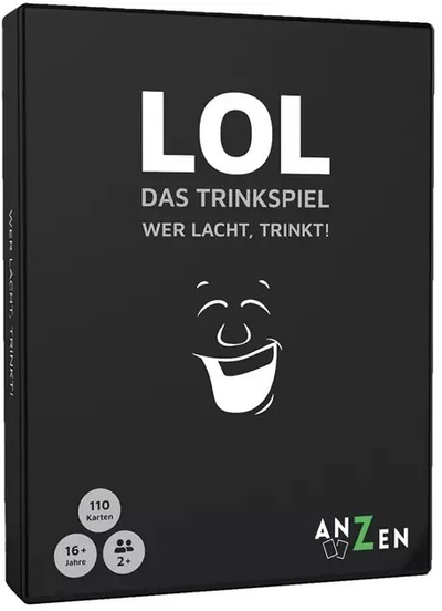 Lojë me letra AnZen LOL Das Trinkspiel, 110 letra, 16+, e zezë