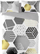 Set çarçafësh Prestige Satin Bedding, 220x200 cm, 100% pambuk sateni, gri e verdhë me figura gjeometrike