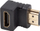 Adapter HDMI Lanberg, 4K, me kënd poshtë, i zi