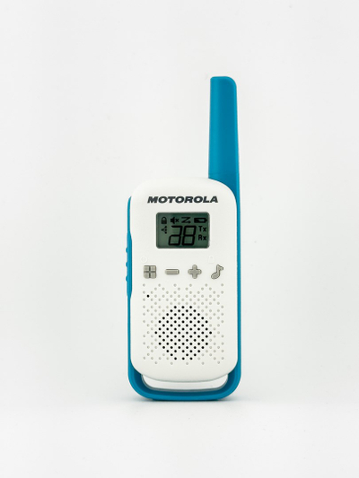 Radio Motorola Talkabout T42, dy copë, 16 kanale, deri 4 km, blu