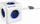 Allocacoc PowerCube Extended Продолжна Лента, 1.5 m, Blue